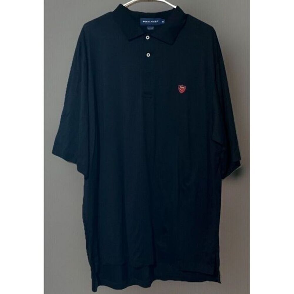 Polo Golf Polo By Ralph Lauren Men's Size XL Black With Knight Logo